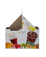 Paper Printed Juice 2 Cup Carrier - Hotpack Oman