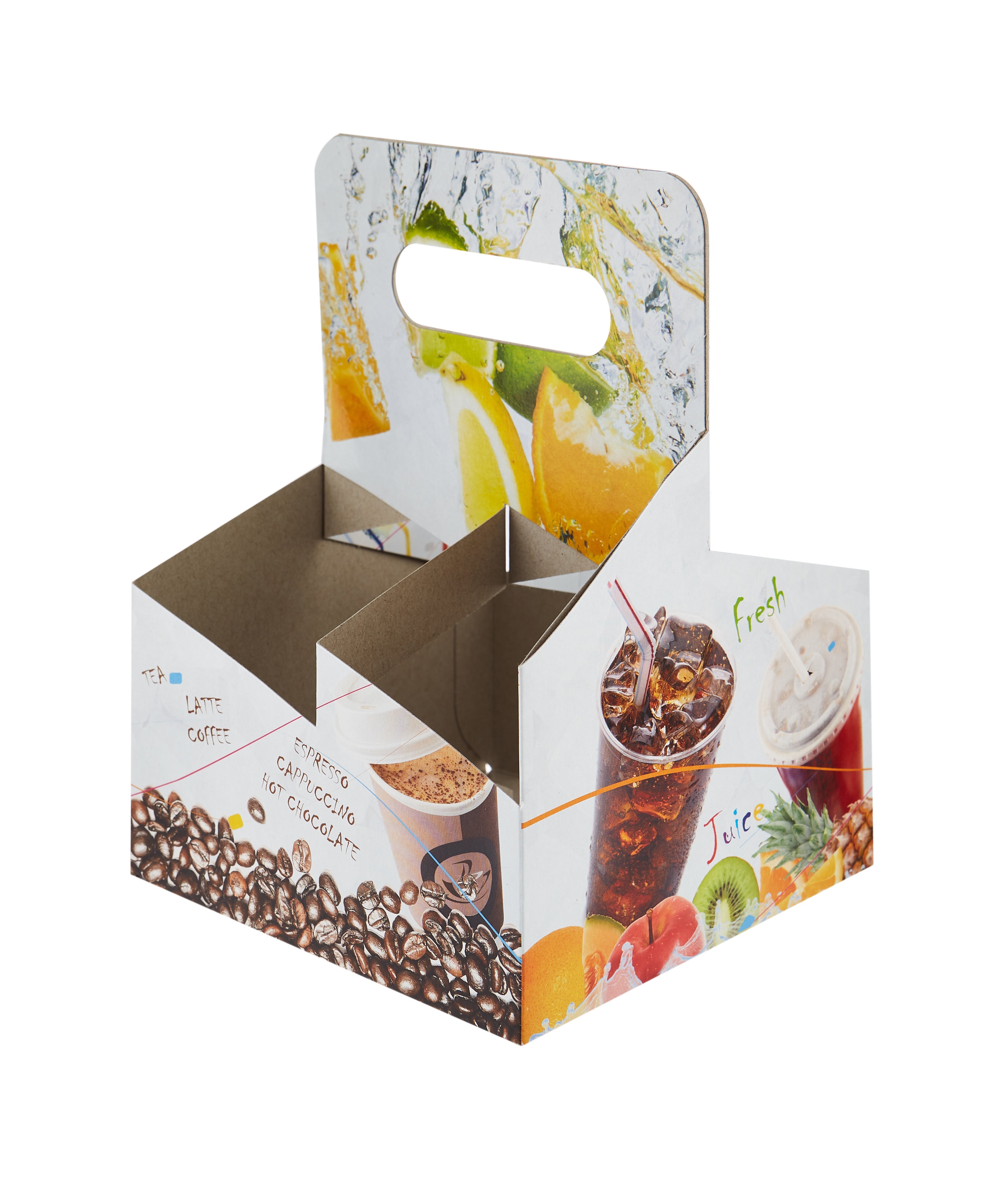 Paper Printed Juice Cup Carrier - Hotpack Oman