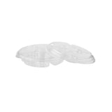 5 Compartment clear container with lid Lid 50 Pieces - Hotpack Oman
