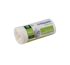 White Dust Bin Bag Roll 45*55 10 gallon - Hotpack Oman