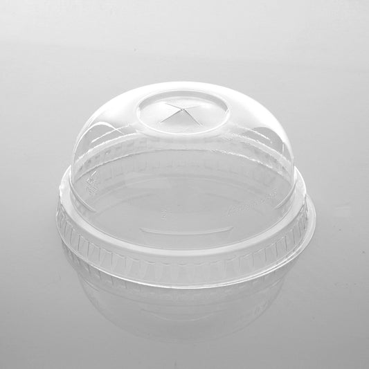 Dome Lid For Pet Juice Cup 4/8/10 Oz With Hole 78 Mm Diameter