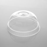 Dome Lid For Pet Juice Cup 4/8/10 Oz With Hole 78 Mm Diameter