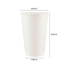 White Double Wall Paper Cups - Hotpack UAE