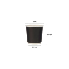 Black Double Wall Paper Cups - Hotpack UAE