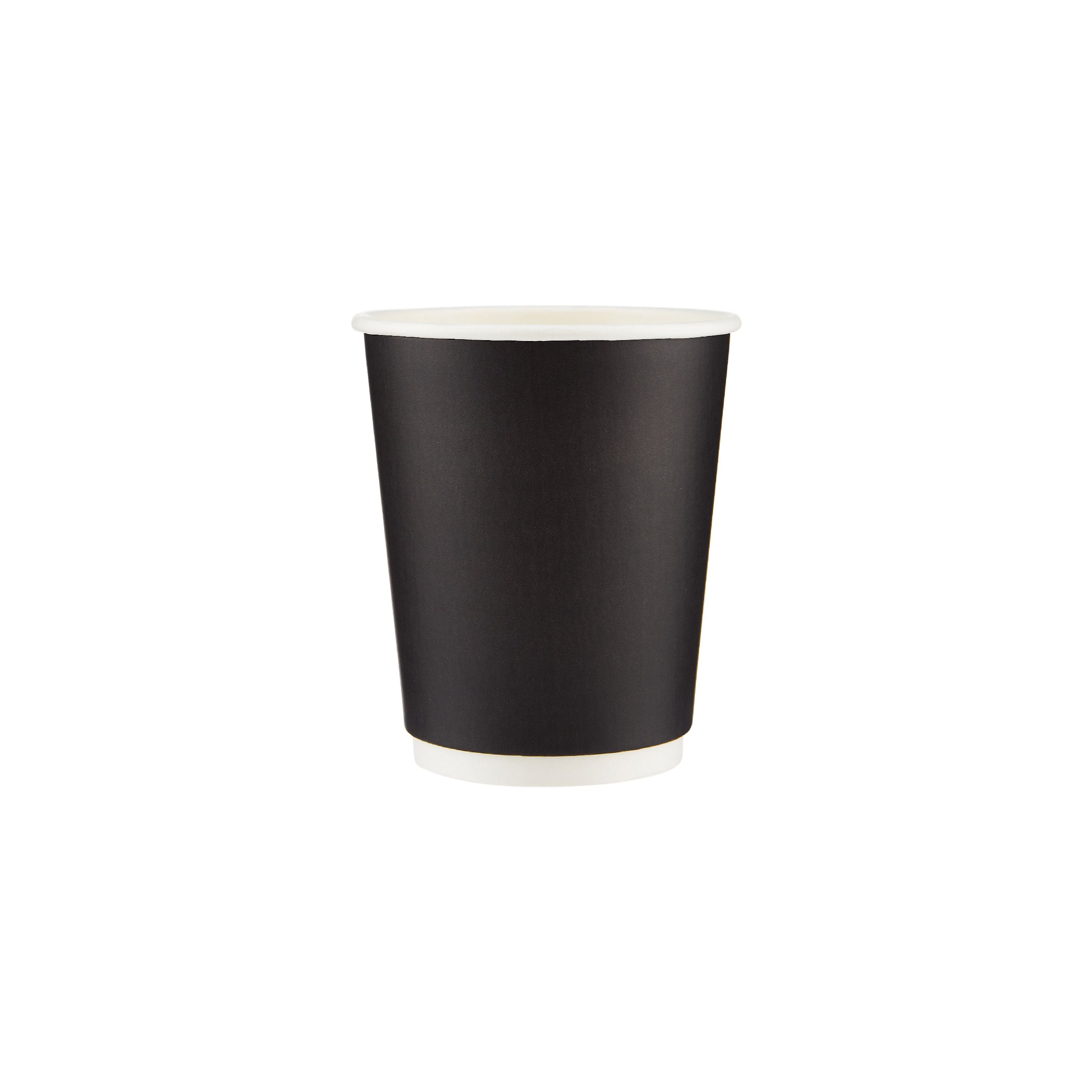 500 Pieces 8 Oz Black Double Wall Paper Cups