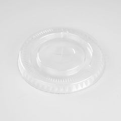 Flat Lid For Pet Juice Cup 12/14/16 Oz With Hole 91 Diameter