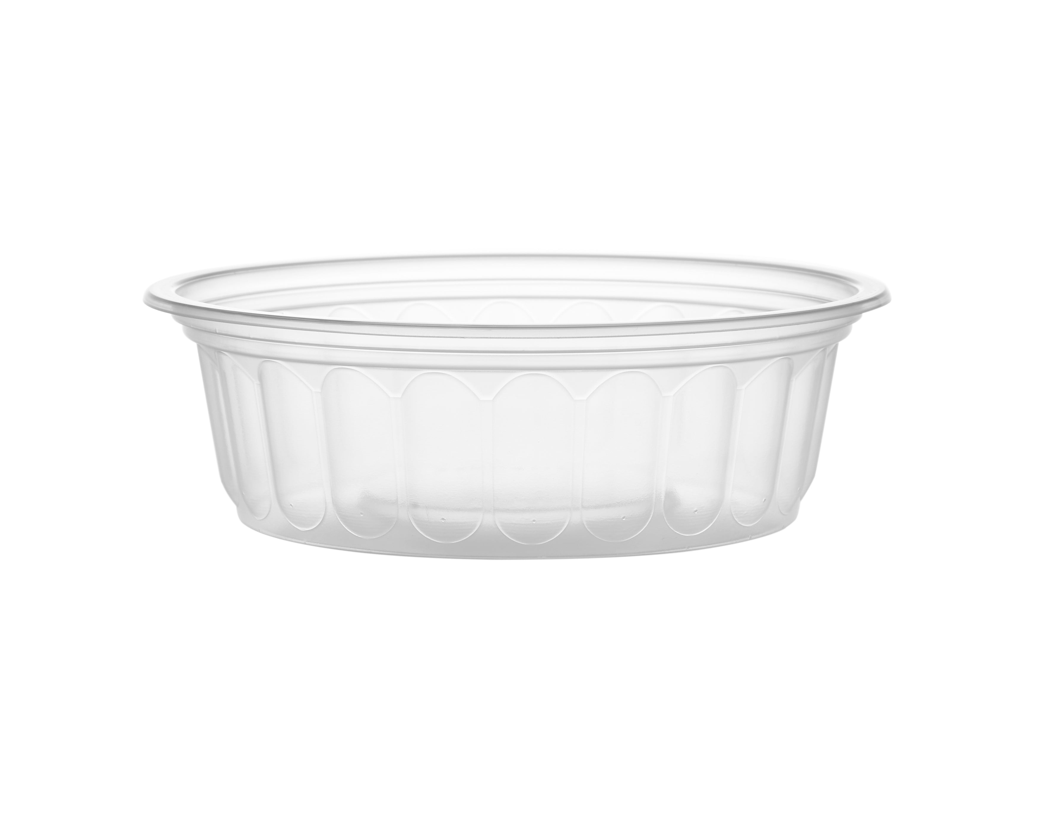 Plastic Corrugated Clear Round Container 200ML - Hotpack Oman