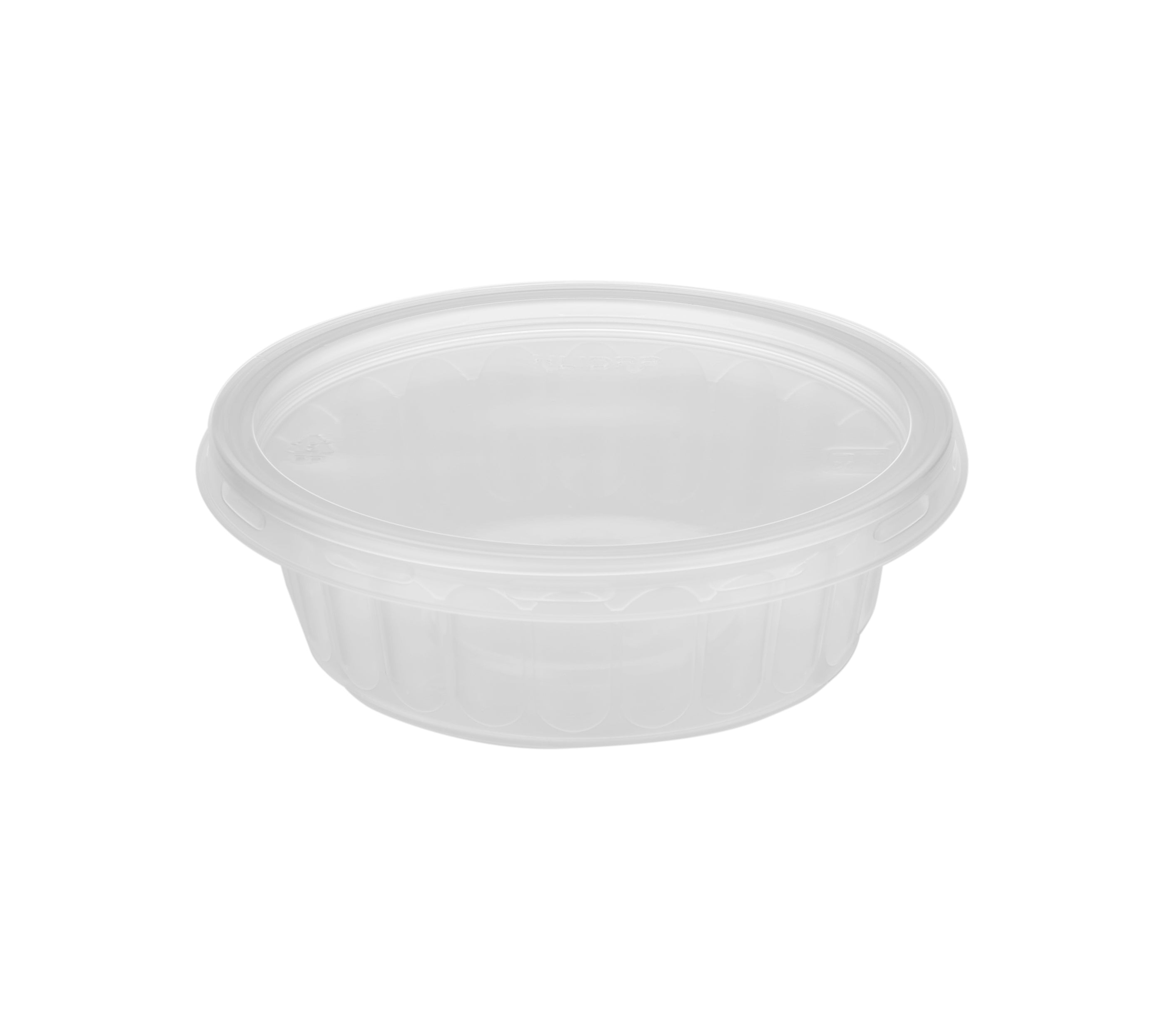 Clear corrugated 250ml round container takeaway container - Hotpack Oman