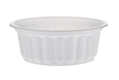 Disposable White plastic Corrugated round container - Hotpack Oman