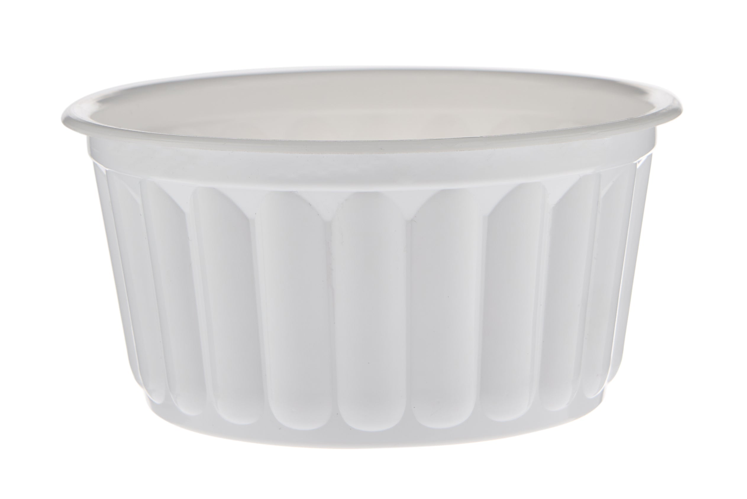 White plastic round container 350 ml - Hotpack Oman