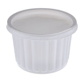 Disposable Plastic Corrugated Round Container White 500 ml - Hotpack Oman