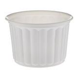 Plastic Corrugated Round Container White 500 ml - Hotpack Oman