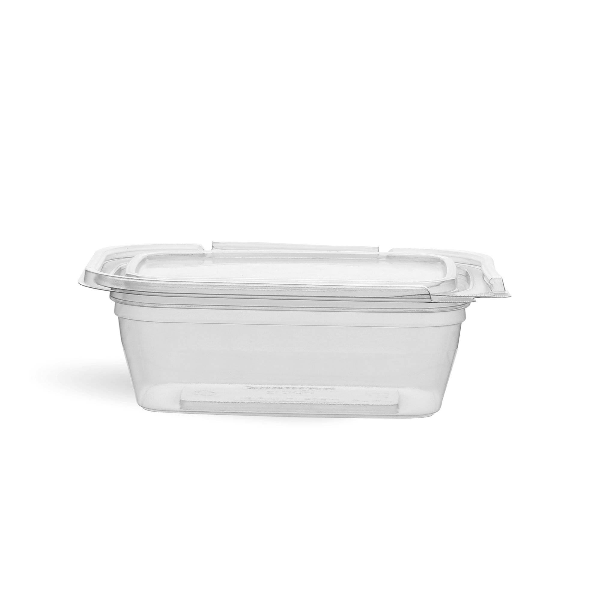 Hotpack 12oz Hinged Square Deli Clear Pet Container - Hotpack Oman