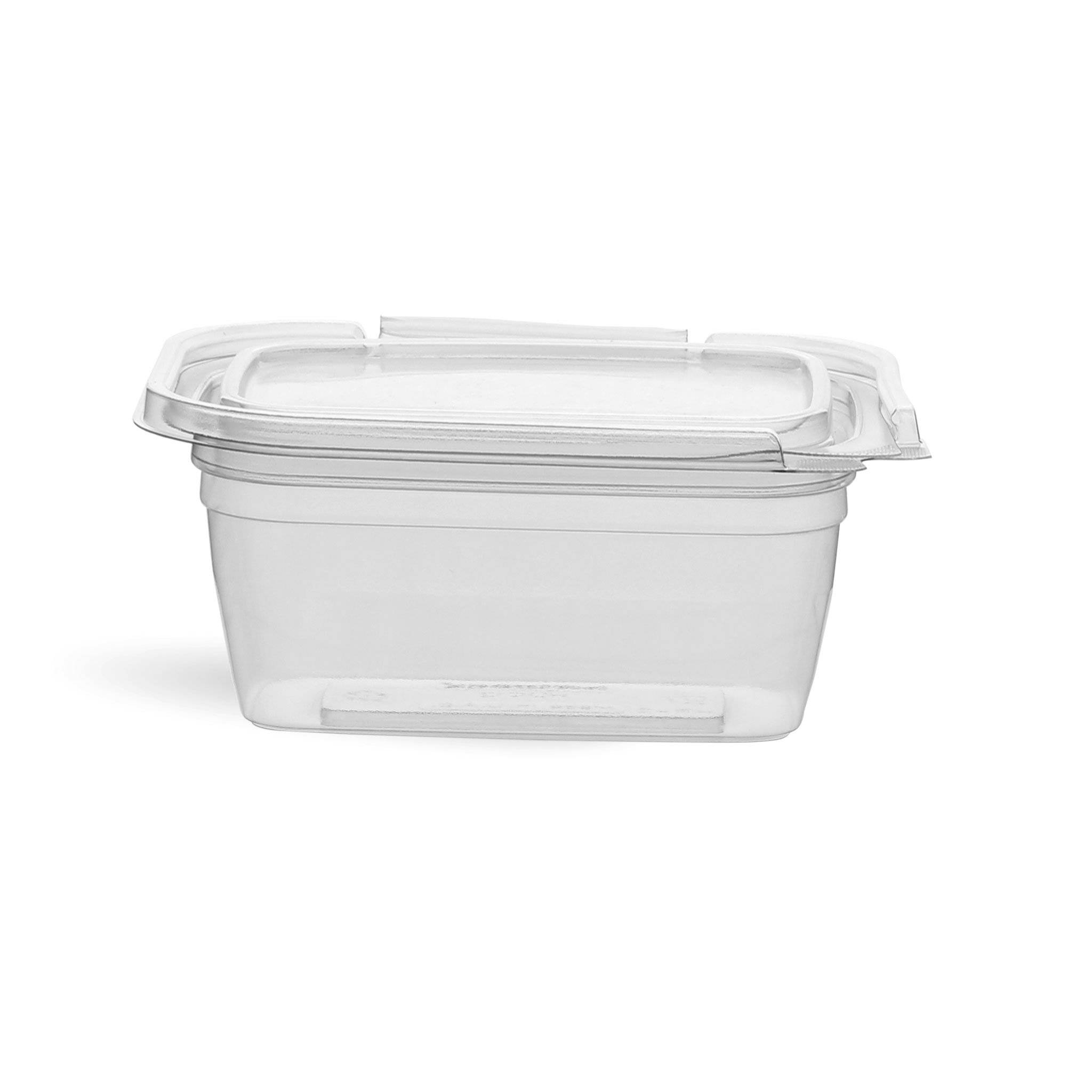 Hotpack 28oz Hinged Square Deli Clear Pet Container - Hotpack Oman
