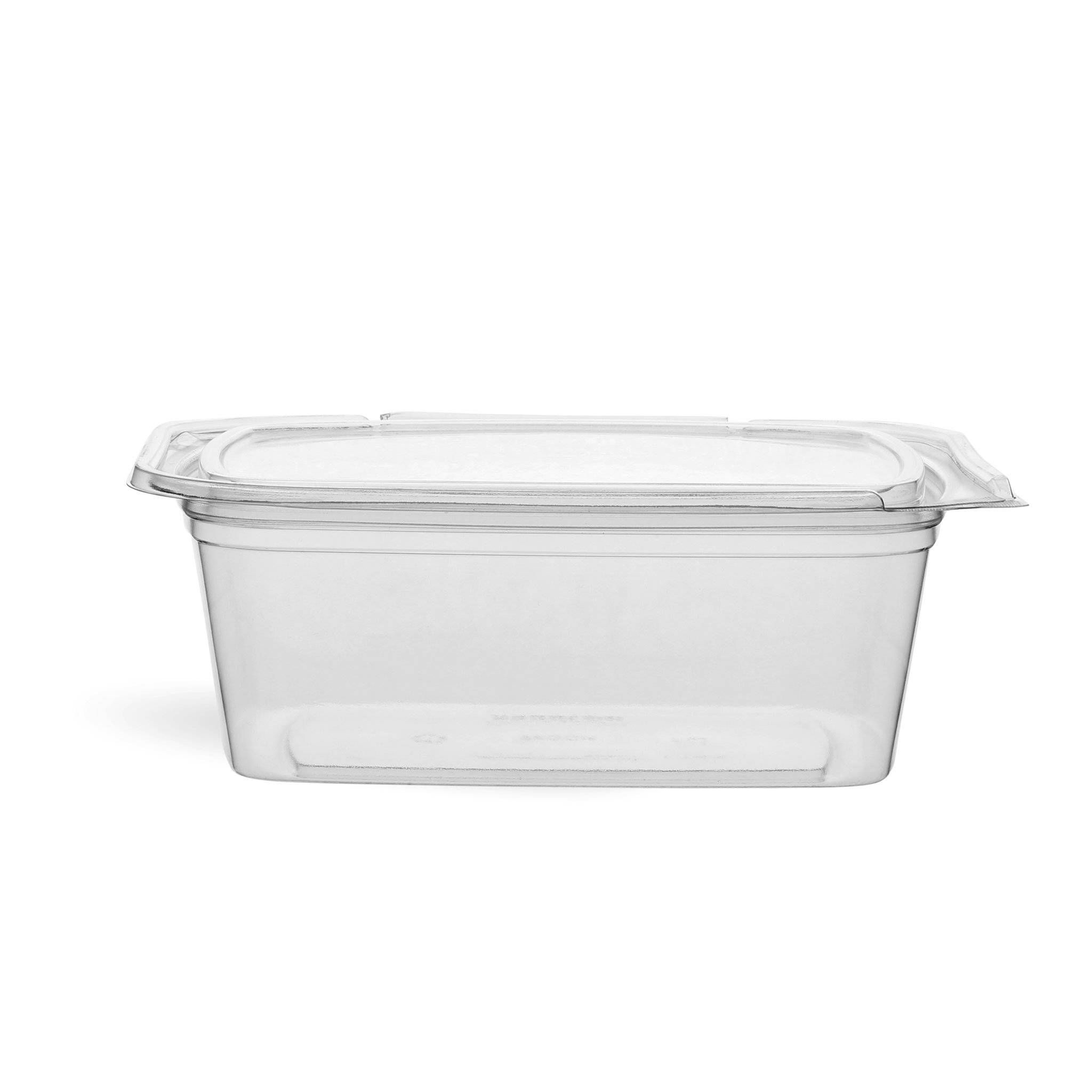 Hotpack 48oz Hinged Square Deli Clear Pet Container - Hotpack Oman