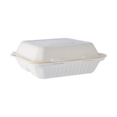 Bio degradable Lunch box in 3 compartment - 200 Pcs - Hotpack Oman