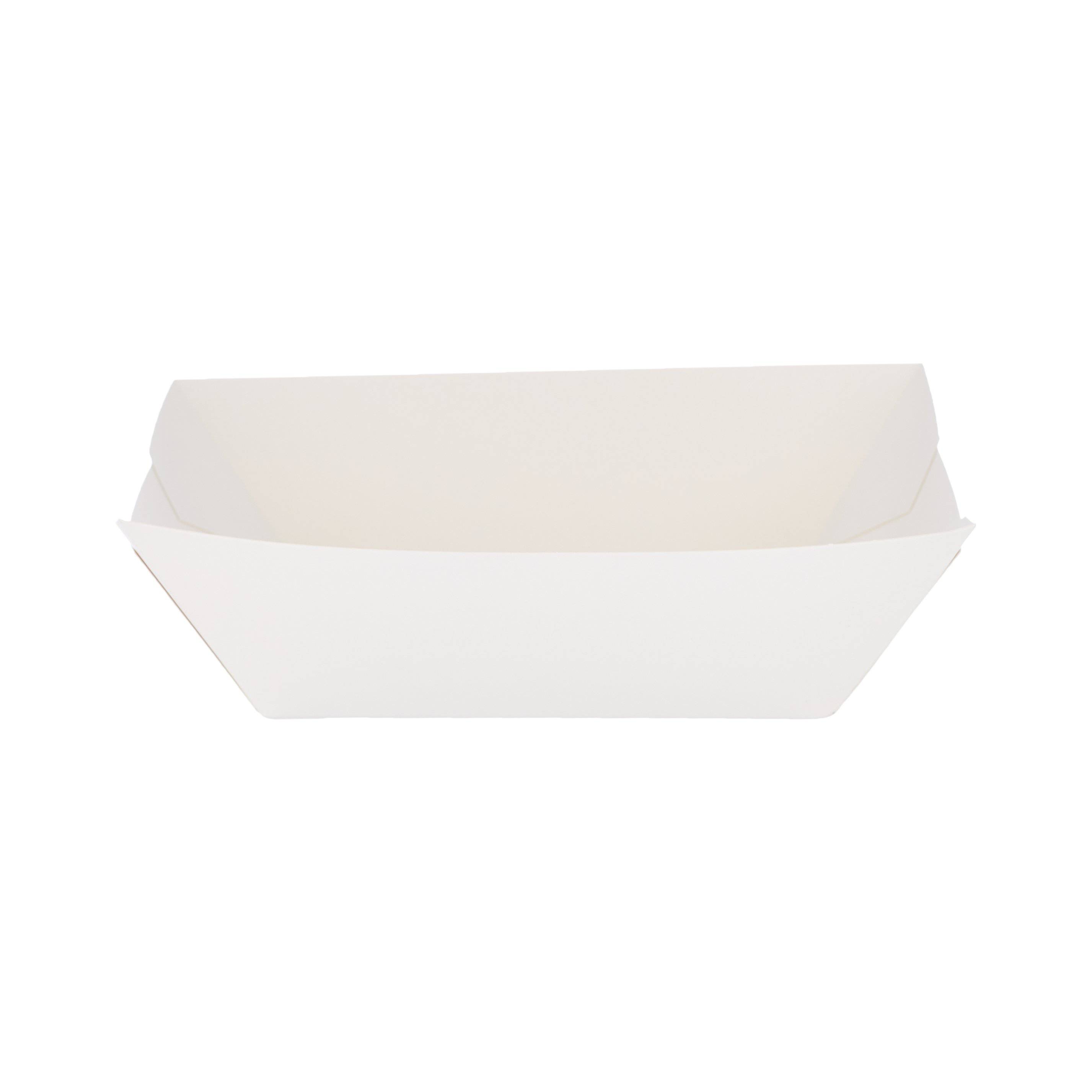 White Paper Boat Tray Small 700 Pieces - Hotpack Global