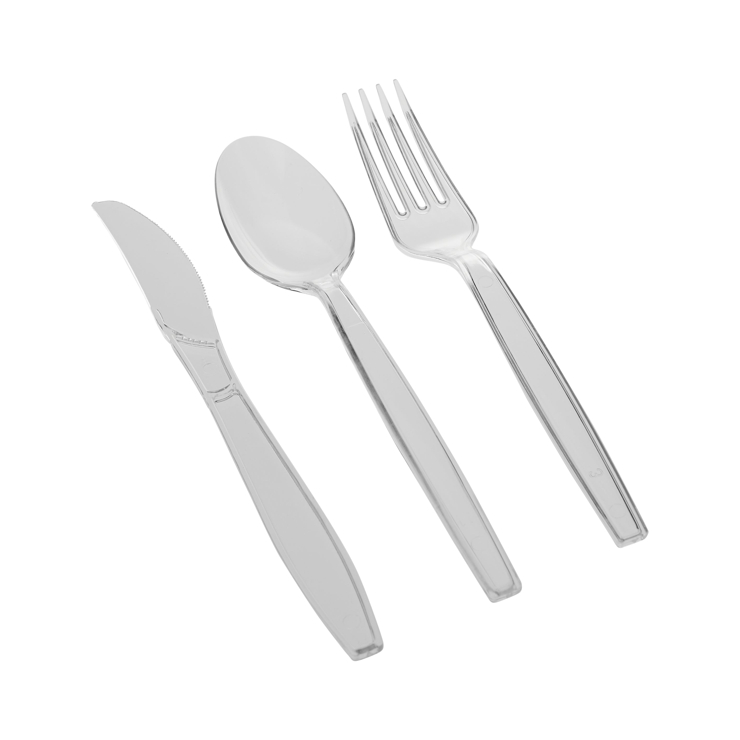 Heavy Duty Plastic Cutlery 12 Pieces Each - hotpack.om