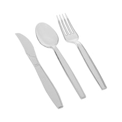 Heavy Duty Plastic Cutlery 12 Pieces Each - hotpack.om