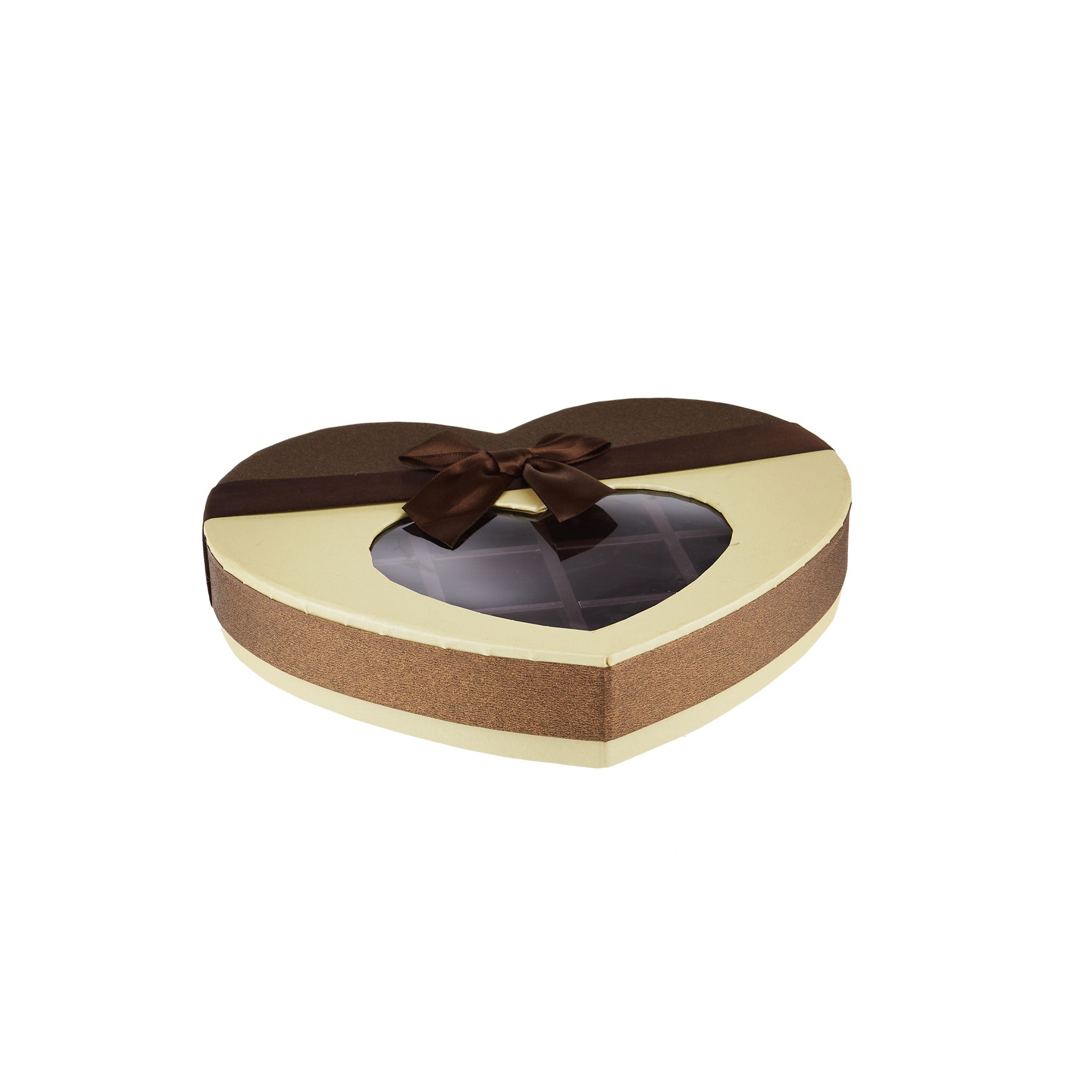 Chocolate Gift Box Heart Shape 21 Division - 1 Piece - Hotpack Oman