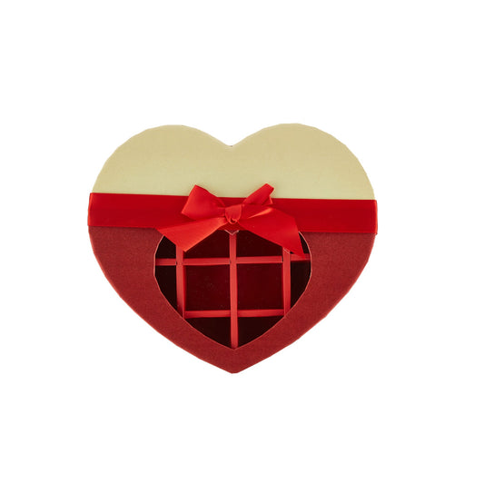 Chocolate Gift Box Heart Shape 21 Division - 1 Piece - Hotpack Oman