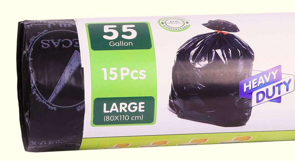Kessni Large Trash Bags High-Capacity Heavy Duty 64-65 Gallon 55”W x 59”H  60 count (60) price in UAE,  UAE
