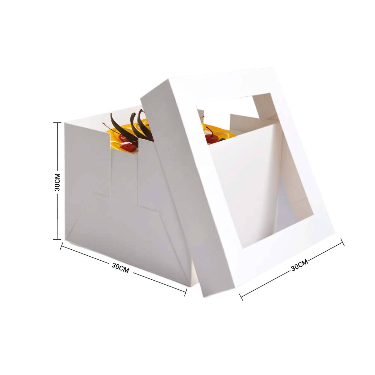 Jumbo Cake Box With Window 1 Piece - Hotpack Oman