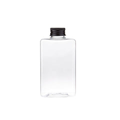 Square Shaped Plastic Juice Bottle With Cap 10 Pieces - Hotpack Oman