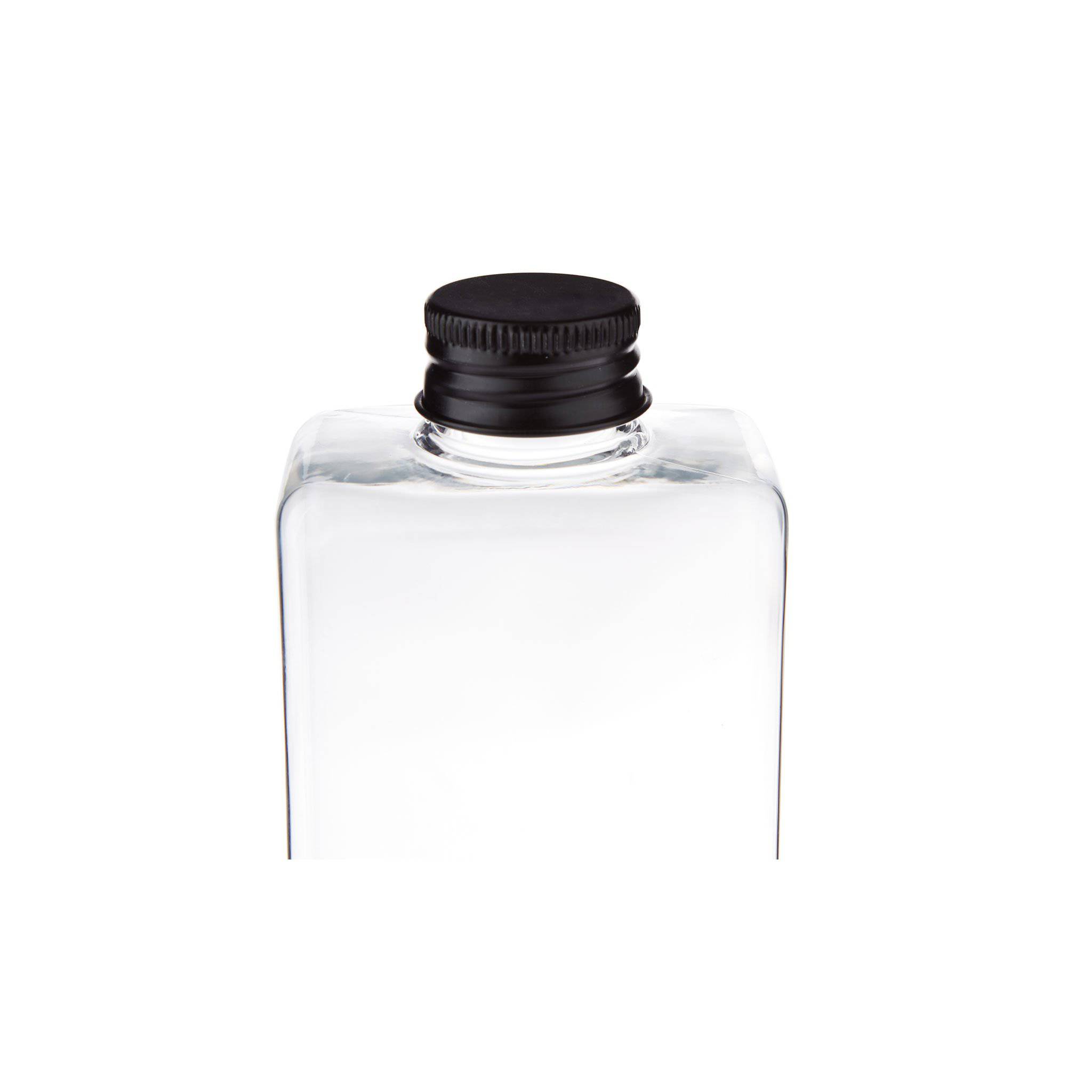 Square Shaped Plastic Juice Bottle With Cap 10 Pieces - Hotpack Oman