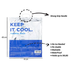 Thermal Bag With Handle 41x49 CM 10 Pieces - Hotpack Oman