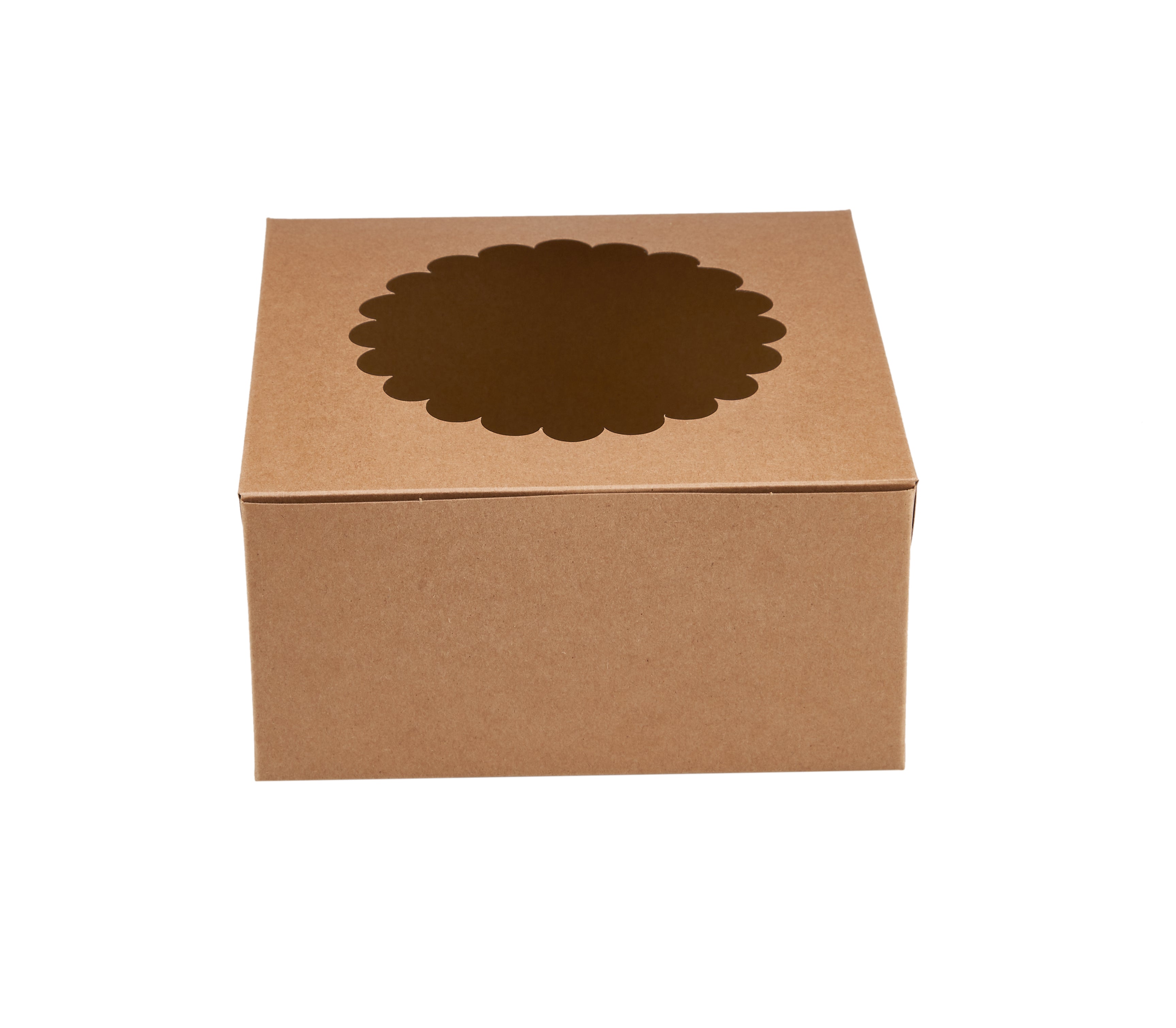 Kraft Cake Box Round With Window - Hotpack Oman