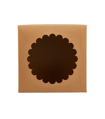 Kraft Cake Box Round With Window - Hotpack Oman