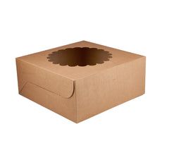 Kraft Cake Box Round With Window - Hotpack Oman