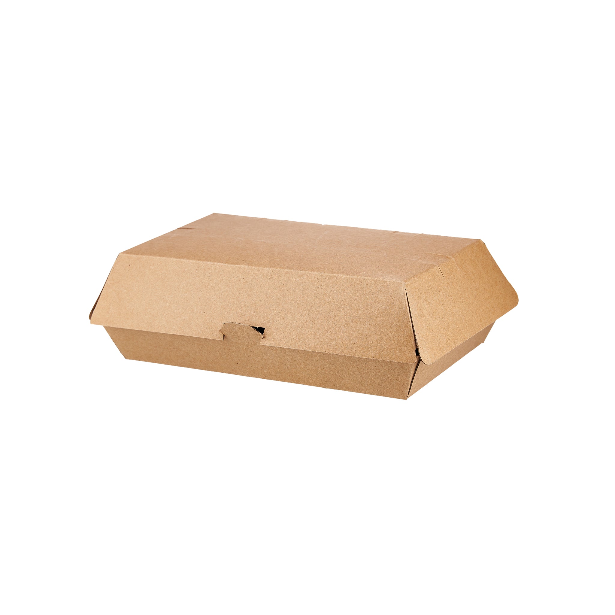 Kraft Flute clamshell Burger Box - Hotpack Oman