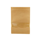 Kraft Resealable Paper Bag With Window