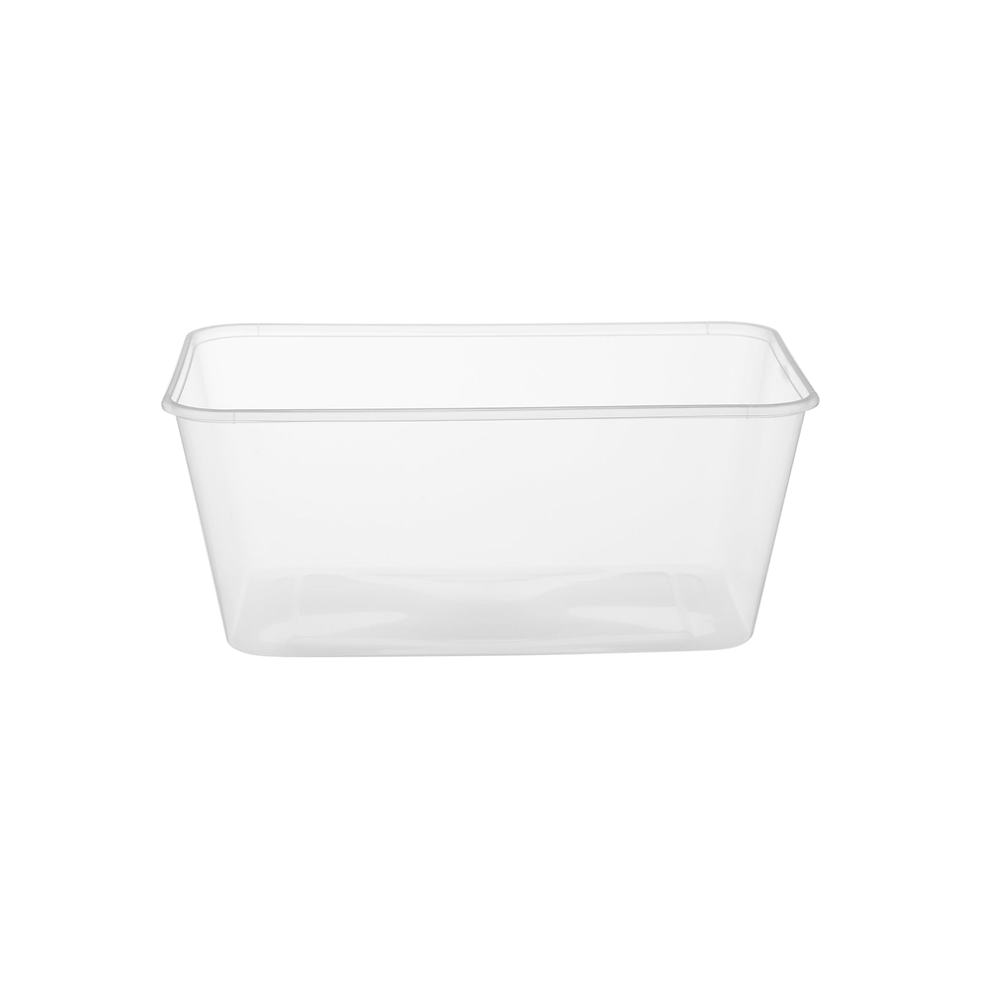 Clear Rectangular Microwavable Container 1000 Ml