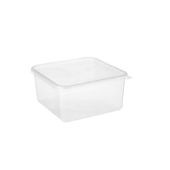 Clear Rectangle Microwavable takeaway plastic packaging Container 2000ml - Hotpack Oman