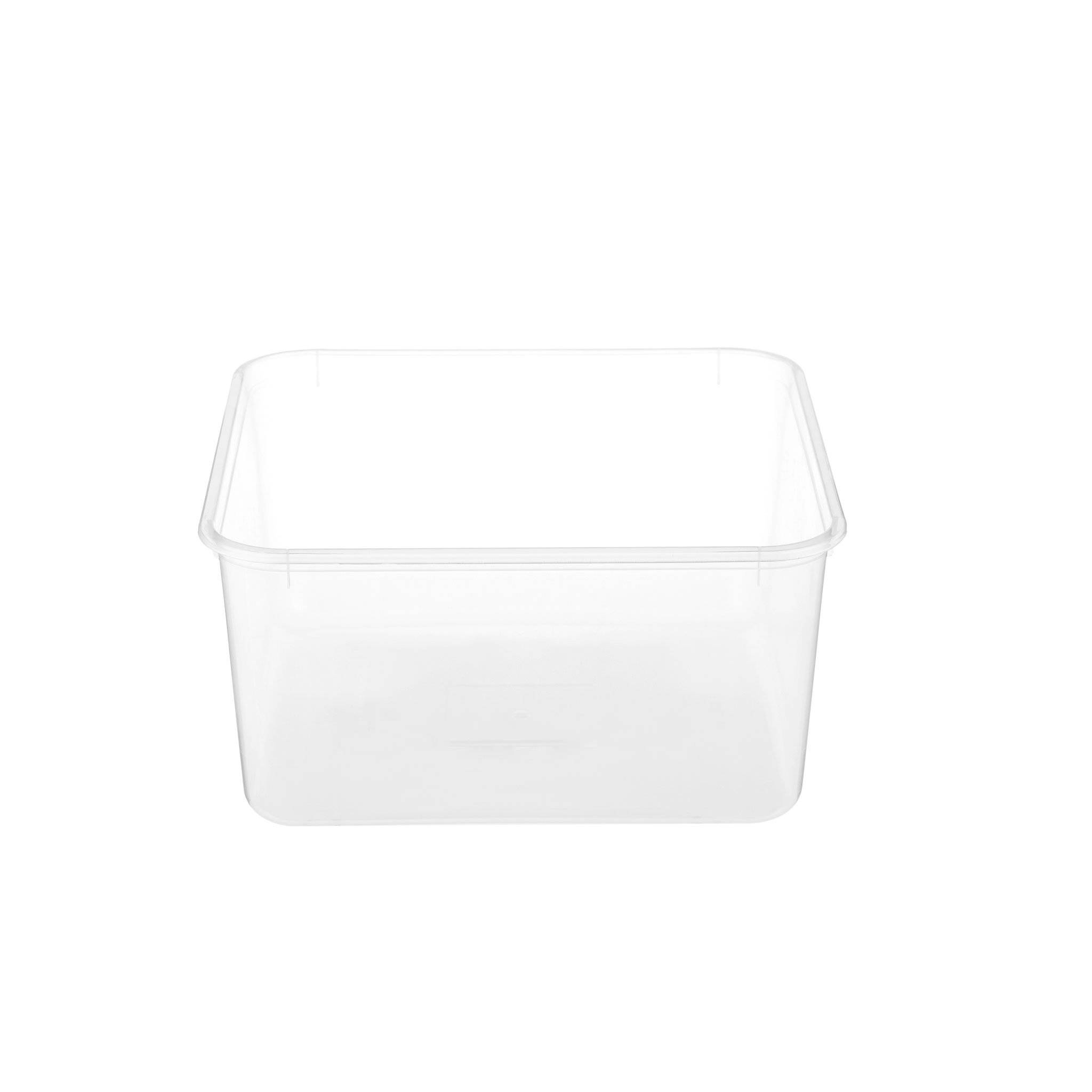 Clear Rectangular Microwavable Container 2000 ml 120 Pieces - Hotpack Oman