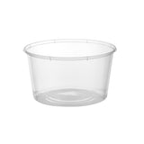 Round Clear Microwavable Container 400ml with lid - Hotpack Oman