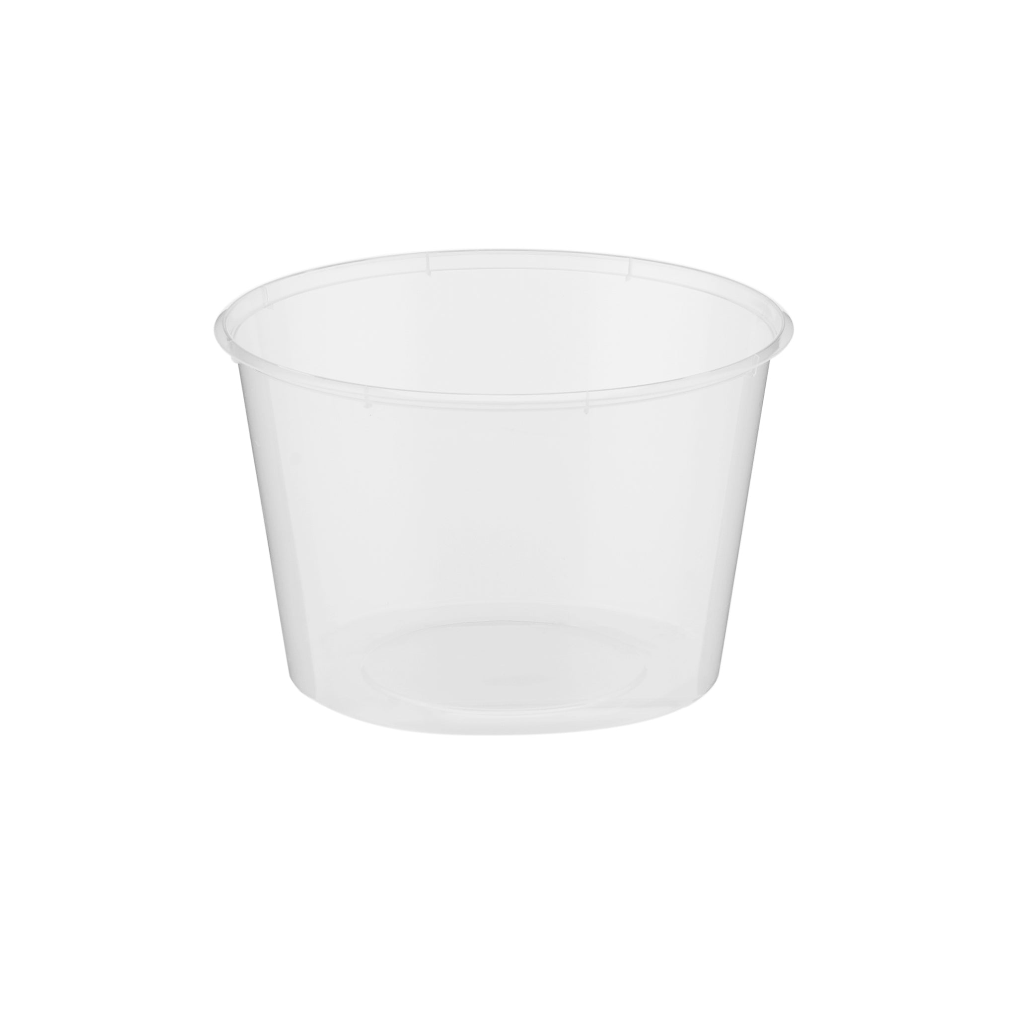 Round Clear Microwavable Container 525ml with lid wholesale - Hotpack Oman