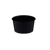 Black Round Microwavable takeaway Container 400ml  - Hotpack Oman