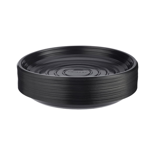 Black Round Microwave Safe Plate