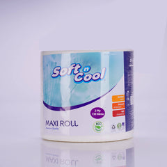 Soft N Cool Maxi Roll Dispenser 1Pc + 6 Rolls Of 2 Ply Maxi Roll