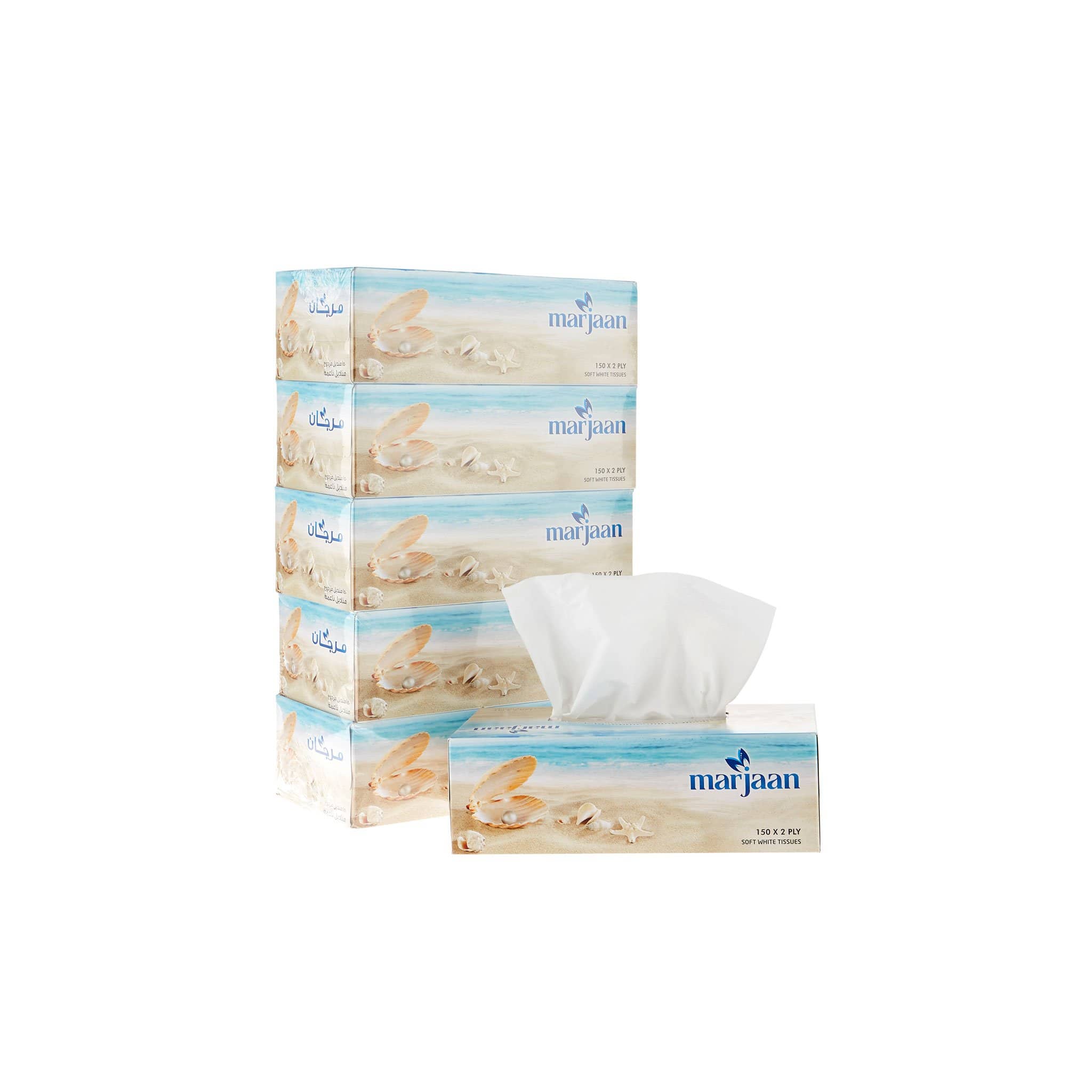 Marjaan Facial Tissue 150 x 2 Ply 30 Pieces - Hotpack Global