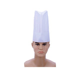 قبعة الشيف غير المنسوجة 10 انش بلون أبيض 50 قطعة × 4 حزم