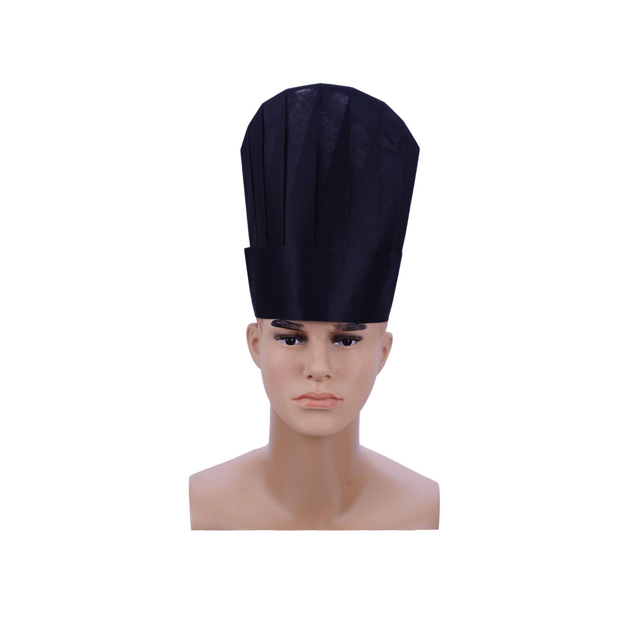 Black Non Woven Chef Hat 9 Inch