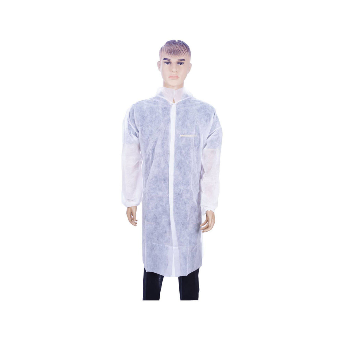 Hotpack | Non Woven Visitor Coat White Color Large   | 50 Pieces - Hotpack Oman