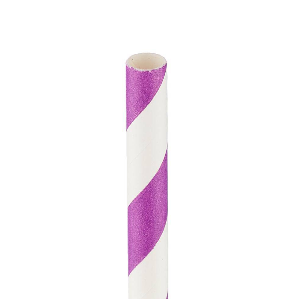 6 mm PAPER STRAW PURPLE 5000 Pieces - Hotpack Oman