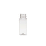 Plastic Square Bottle with Black Cap 200ml - Hotpack Oman