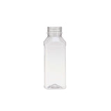 Plastic Square Bottle with Black Cap 330ml - Hotpack Oman